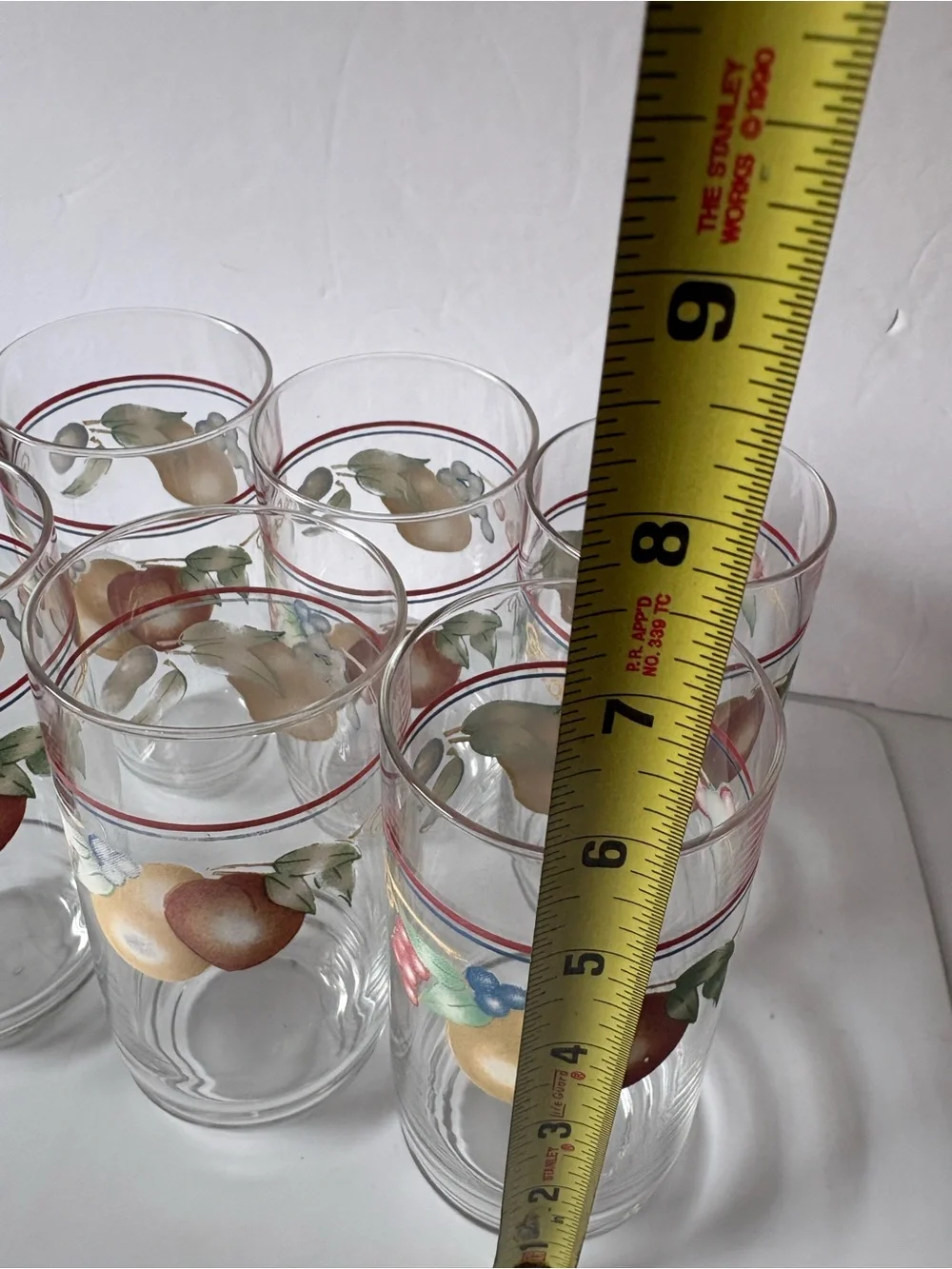 Corelle Abundance Glassware Set of 6  Drinking Glasses Tumblers